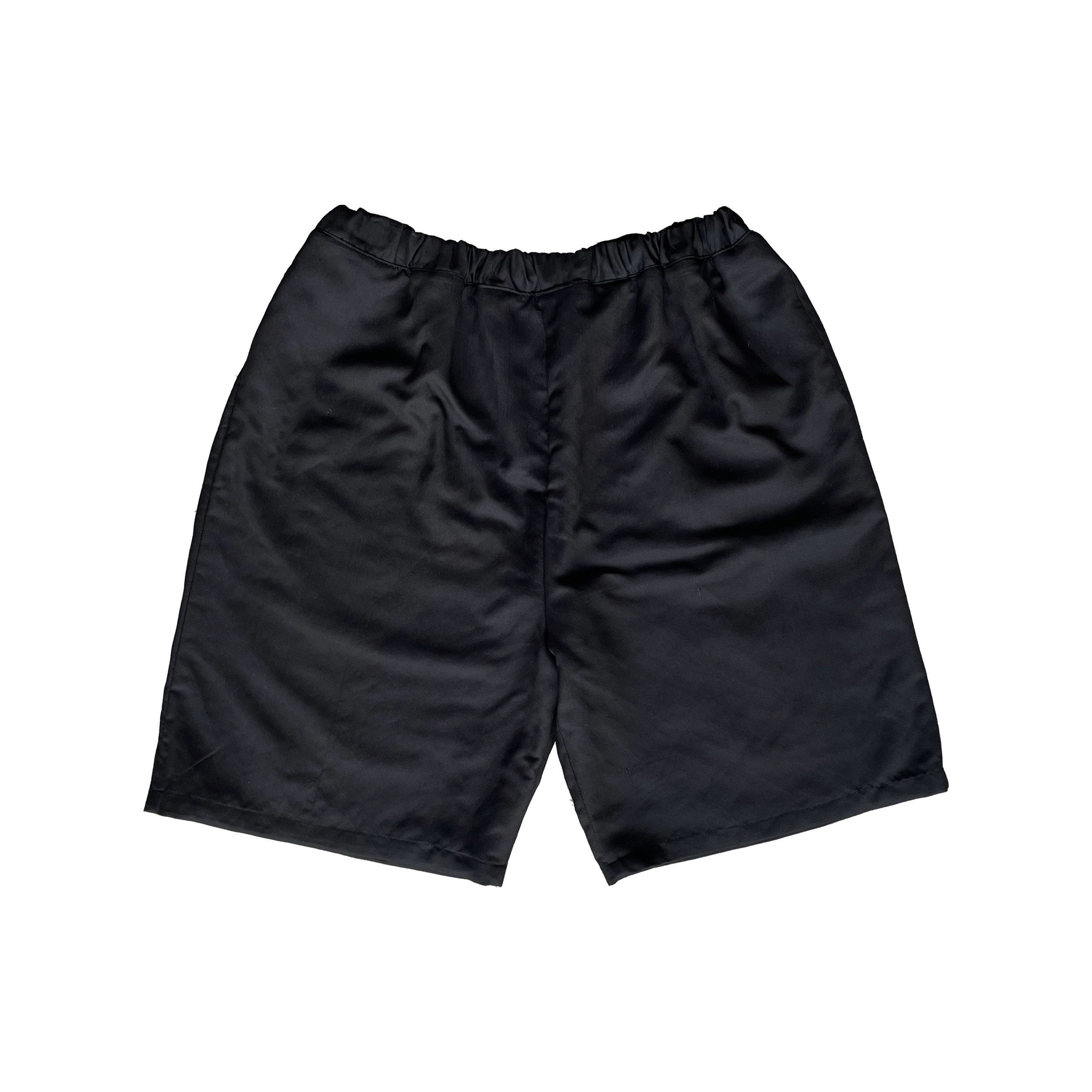 Boxy Organza Shorts Black