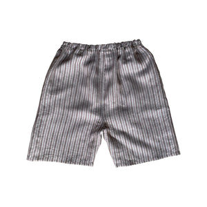 Boxy Organdy Shorts Striped
